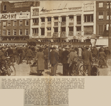874361 Afbeelding van het talrijke publiek bij een legeroefening van de genie in Hotel de l'Europe (Vredenburg 14) te ...